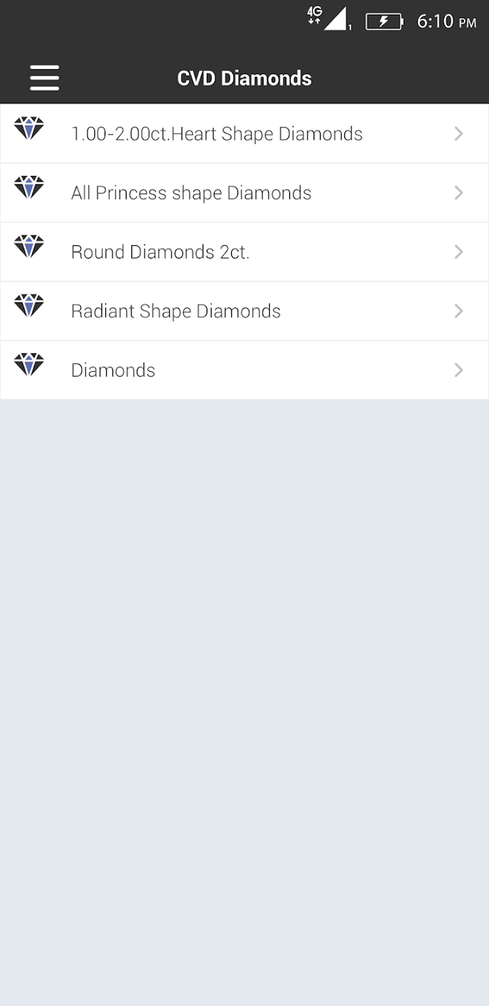 CVD Diamond mobile application